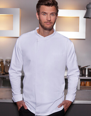 Karlowsky Chef`s Shirt Basic Long Sleeve, White, XL bedrucken, Art.-Nr. 999670005