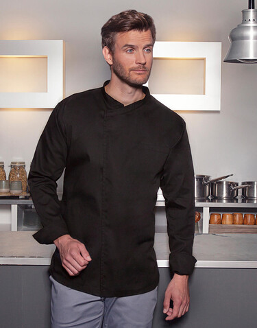 Karlowsky Chef`s Shirt Basic Long Sleeve, White, XL bedrucken, Art.-Nr. 999670005