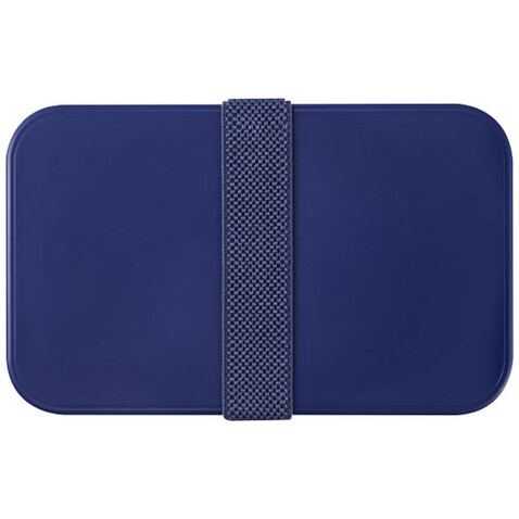 MIYO Doppel-Lunchbox, blau, weiss, blau bedrucken, Art.-Nr. 22040152