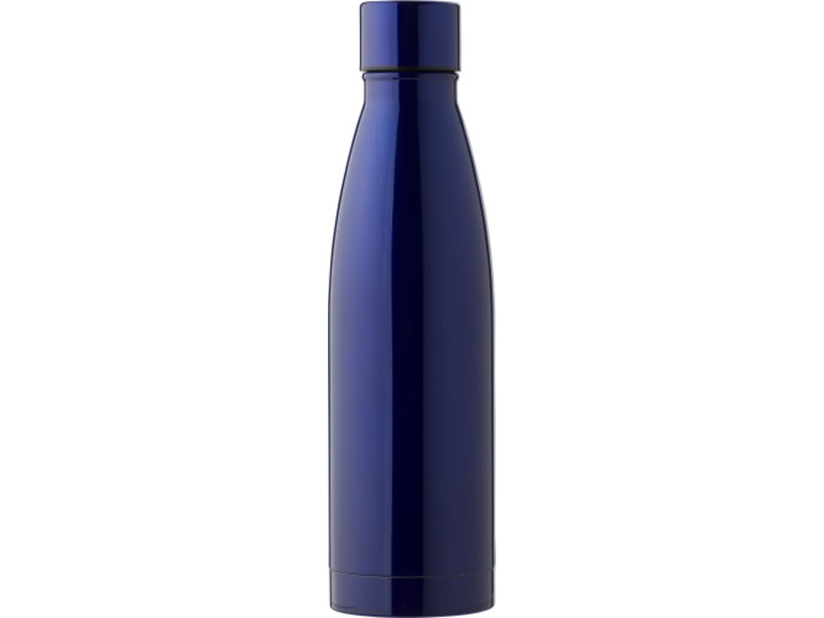Doppelwandige Trinkflasche aus Edelstahl Marcelino – Blau bedrucken, Art.-Nr. 005999999_835488