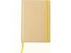 Notizbuch aus recyceltem Papier (A5) Gianni – Gelb bedrucken, Art.-Nr. 006999999_818553