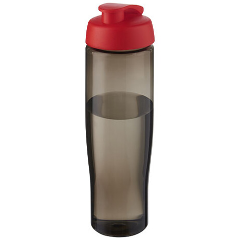 H2O Active® Eco Tempo 700 ml Sportflasche mit Klappdeckel, rot, kohle bedrucken, Art.-Nr. 21044821