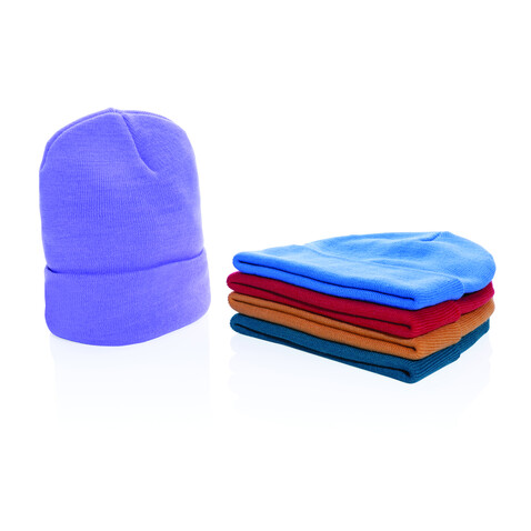Impact Polylana® Beanie mit AWARE™ Tracer sundial orange bedrucken, Art.-Nr. P453.488