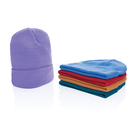 Impact Polylana® Beanie mit AWARE™ Tracer luscious red bedrucken, Art.-Nr. P453.484
