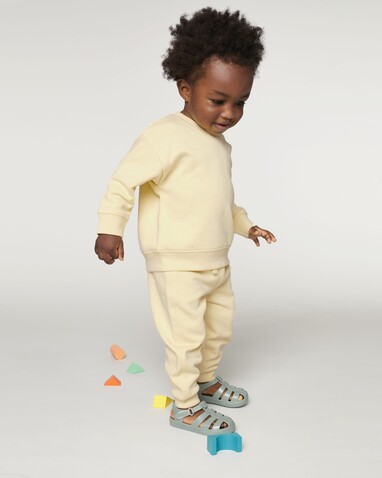 Baby Changer - Das Iconic Baby-Rundhals-Sweatshirt - Butter - 18-24 m/86-92cm bedrucken, Art.-Nr. STSB920C078B4