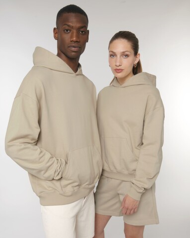 Cooper Dry - Der Boxy Unisex-Hoodie mit trockenem Griff - Desert Dust - XXL bedrucken, Art.-Nr. STSU797C0282X