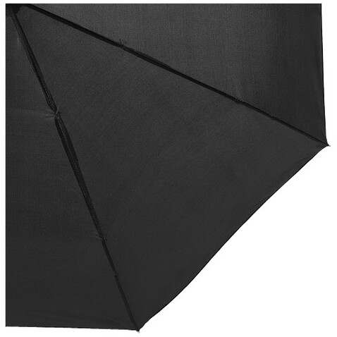 Alex 21,5&quot; Vollautomatik Kompaktregenschirm, schwarz, silber bedrucken, Art.-Nr. 10901681