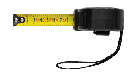 5m/19mm Maßband mit Stop-Taste aus RCS recycelt. Kunststoff schwarz bedrucken, Art.-Nr. P112.131