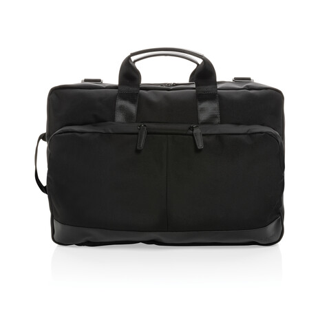 Swiss Peak AWARE™ Executive 2-in-1 Laptop-Rucksack schwarz bedrucken, Art.-Nr. P762.711