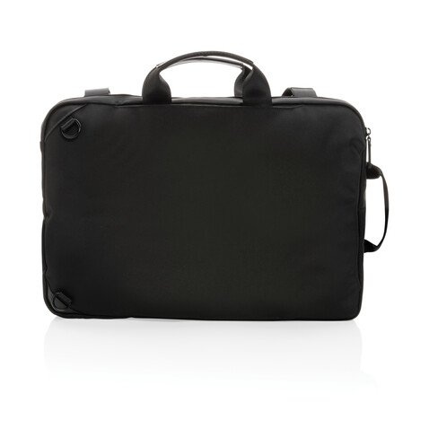 Swiss Peak AWARE™ Executive 2-in-1 Laptop-Rucksack schwarz bedrucken, Art.-Nr. P762.711