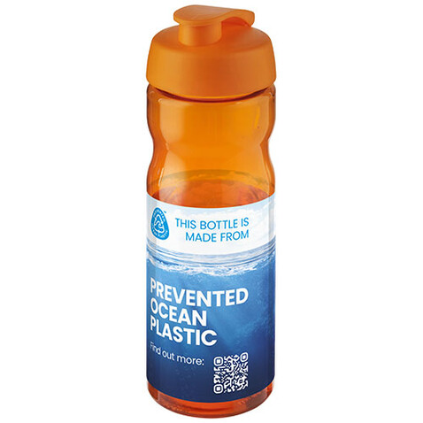 H2O Active® Eco Base 650 ml Sportflasche mit Klappdeckel, orange, orange bedrucken, Art.-Nr. 21009715 H2O Active® Eco Base 650 ml Sportflasche mit Klappdeckel, orange, orange bedrucken, Art.-Nr. 21009715
