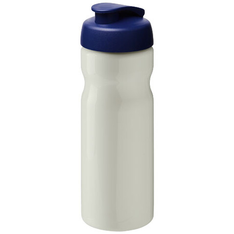 H2O Active® Eco Base 650 ml Sportflasche mit Klappdeckel, elfenbeinweiß, blau bedrucken, Art.-Nr. 21009722 H2O Active® Eco Base 650 ml Sportflasche mit Klappdeckel, elfenbeinweiß, blau bedrucken, Art.-Nr. 21009722