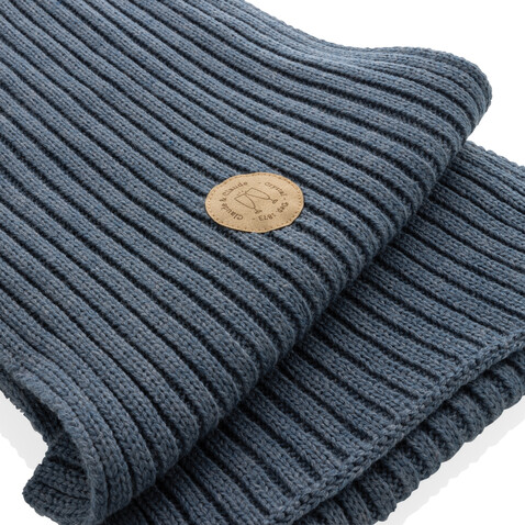 Impact AWARE™ Polylana® Strickschal 180x25cm Sage blue bedrucken, Art.-Nr. P453.445
