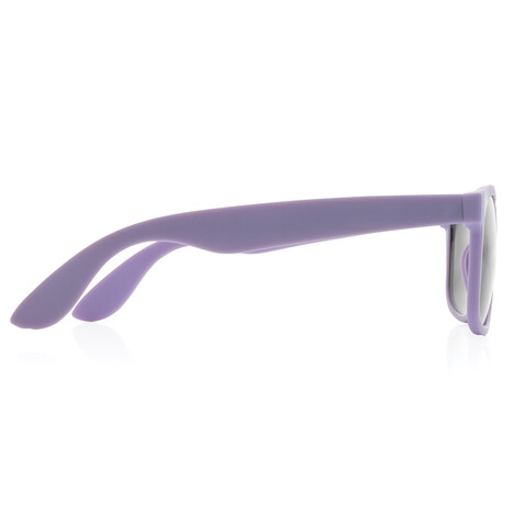 Sonnenbrille aus RCS recyceltem PP-Kunststoff lila bedrucken, Art.-Nr. P453.899