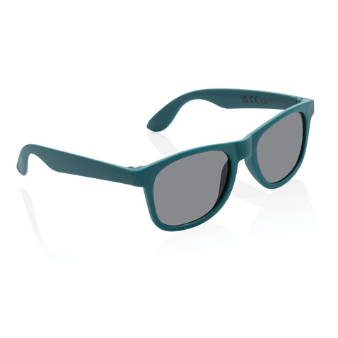 Sonnenbrille aus RCS recyceltem PP-Kunststoff turkis bedrucken, Art.-Nr. P453.897