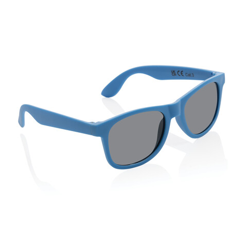 Sonnenbrille aus RCS recyceltem PP-Kunststoff blau bedrucken, Art.-Nr. P453.895