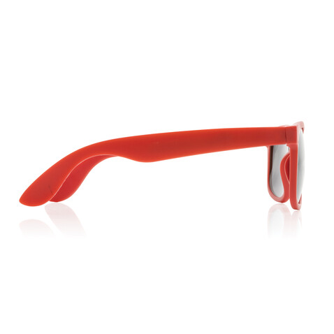 Sonnenbrille aus RCS recyceltem PP-Kunststoff rot bedrucken, Art.-Nr. P453.894