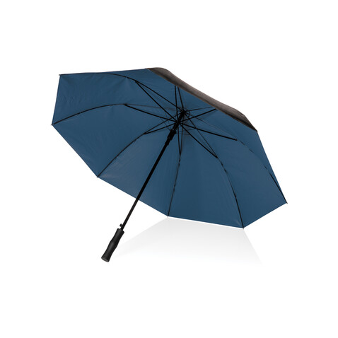 27" Impact AWARE™ RPET 190T Pongee Bi-Color Auto-Open-Schirm blau bedrucken, Art.-Nr. P850.675 27" Impact AWARE™ RPET 190T Pongee Bi-Color Auto-Open-Schirm blau bedrucken, Art.-Nr. P850.675