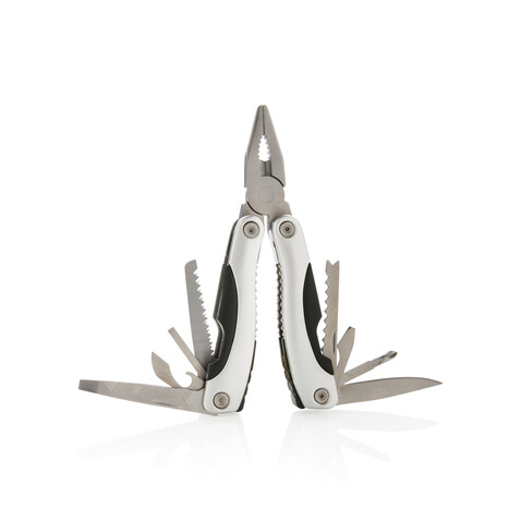 Fix Multitool silber, schwarz bedrucken, Art.-Nr. P221.132