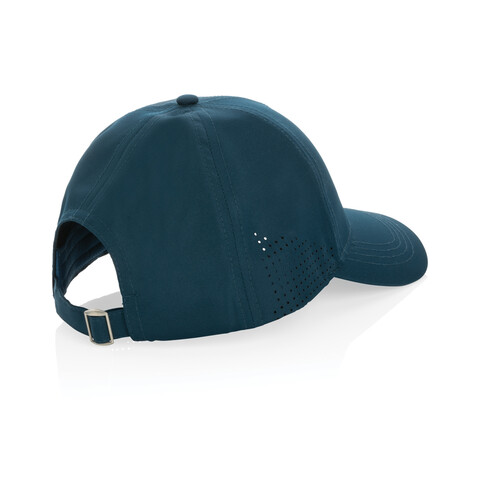 Impact AWARE™ rPET 6-Panel-Sportkappe navy blau bedrucken, Art.-Nr. P453.255