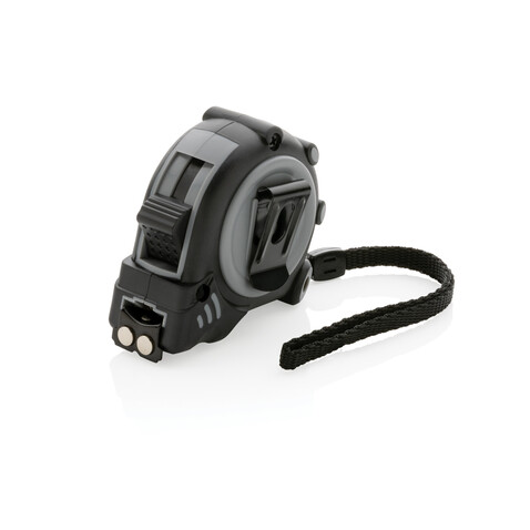 Grip 3m/16mm Maßband aus RCS recyceltem Kunststoff grau, schwarz bedrucken, Art.-Nr. P112.141