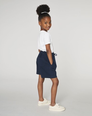 Mini Bolter - Die Kinder-Joggingshorts - French Navy - 7-8/122-128cm bedrucken, Art.-Nr. STBK102C72707