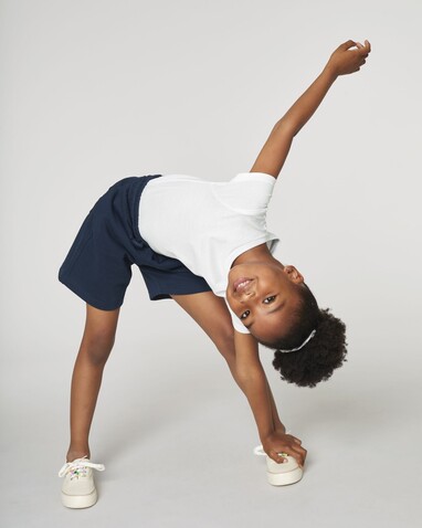 Mini Bolter - Die Kinder-Joggingshorts - French Navy - 7-8/122-128cm bedrucken, Art.-Nr. STBK102C72707