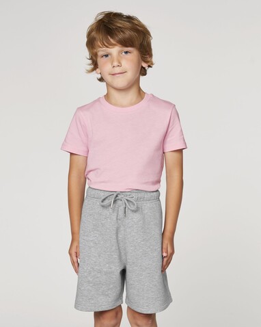 Mini Bolter - Die Kinder-Joggingshorts - Heather Grey - 9-11/134-146cm bedrucken, Art.-Nr. STBK102C25009
