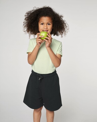 Mini Bolter - Die Kinder-Joggingshorts - Black - 7-8/122-128cm bedrucken, Art.-Nr. STBK102C00207