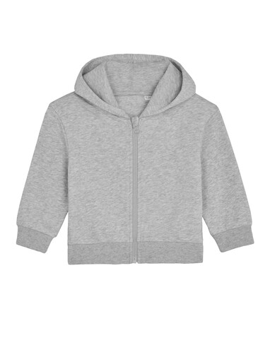 Baby Connector - Der Baby-Zip-Hoodie - Heather Grey - 24-36 m/92-98cm bedrucken, Art.-Nr. STSB105C250B5