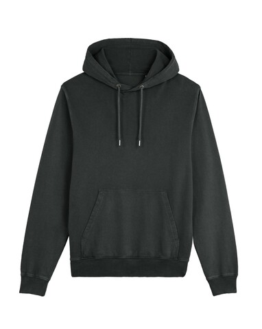 Archer Vintage - Der Garment-Dyed Unisex-Hoodie aus French Terry - G. Dyed Black Rock - XL bedrucken, Art.-Nr. STSU040C1401X