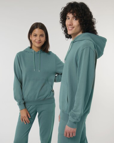 Archer Vintage - Der Garment-Dyed Unisex-Hoodie aus French Terry - G. Dyed Hydro - XXL bedrucken, Art.-Nr. STSU040C1022X