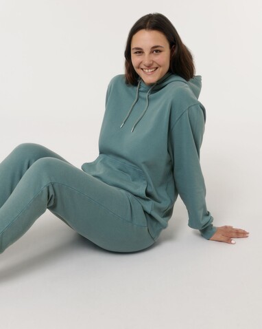 Archer Vintage - Der Garment-Dyed Unisex-Hoodie aus French Terry - G. Dyed Hydro - XXL bedrucken, Art.-Nr. STSU040C1022X