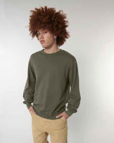 Matcher Vintage - Das Garment-Dyed Rundhals-Unisex-Sweatshirt aus French Terry - G. Dyed Khaki - S bedrucken, Art.-Nr. STSU085C1091S Matcher Vintage - Das Garment-Dyed Rundhals-Unisex-Sweatshirt aus French Terry - G. Dyed Khaki - S bedrucken, Art.-Nr. STSU085C1091S
