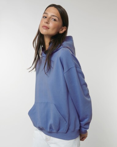 Cooper Dry - Der Boxy Unisex-Hoodie mit trockenem Griff - Bright Blue - L bedrucken, Art.-Nr. STSU797C0531L