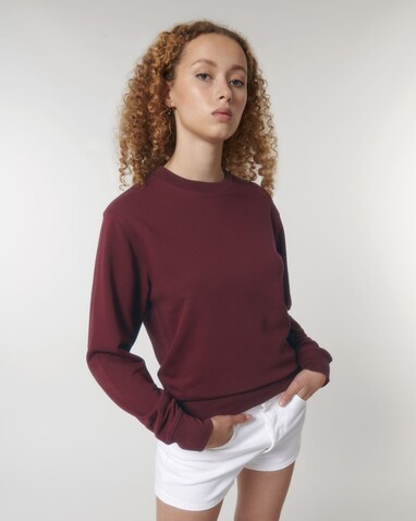 Matcher - Das Rundhals-Unisex-Sweatshirt aus French Terry - Burgundy - XXL bedrucken, Art.-Nr. STSU799C2442X