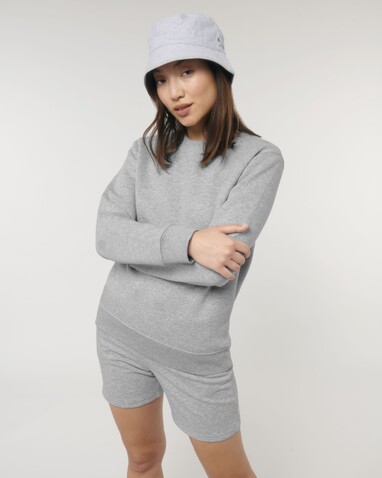 Matcher - Das Rundhals-Unisex-Sweatshirt aus French Terry - Heather Grey - XS bedrucken, Art.-Nr. STSU799C250XS