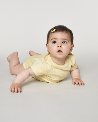 Baby Body - Der kurzärmelige Baby-Body - Butter - 18-24 m/86-92cm bedrucken, Art.-Nr. STUB103C078B4