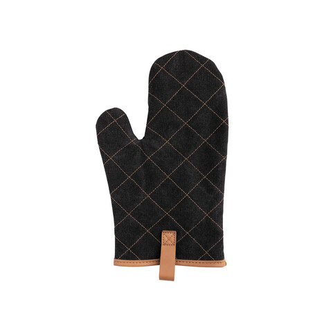 Deluxe Canvas Ofenhandschuh schwarz bedrucken, Art.-Nr. P262.831