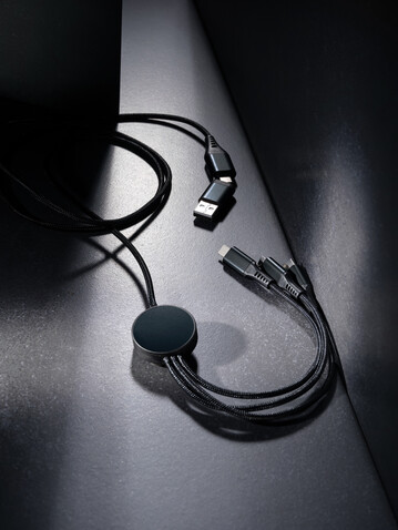 Terra 60W 120cm 6-in-1-Kabel aus RCS recyceltem Aluminium grau bedrucken, Art.-Nr. P302.682 Terra 60W 120cm 6-in-1-Kabel aus RCS recyceltem Aluminium grau bedrucken, Art.-Nr. P302.682