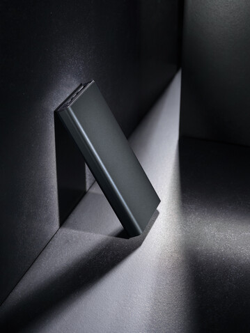 Terra RCS recycelte 18W-Aluminium-Powerbank 10.000mAh grau bedrucken, Art.-Nr. P322.692
