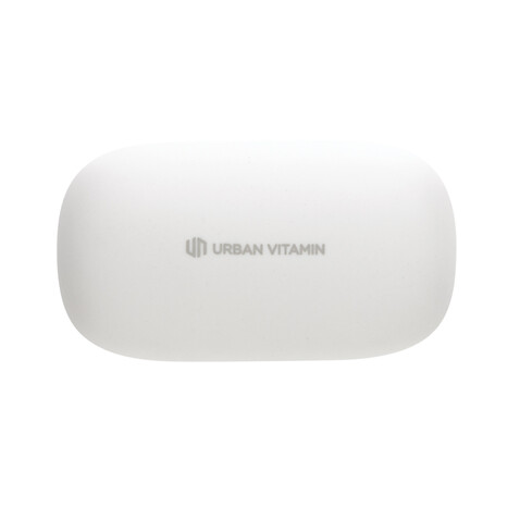 Urban Vitamin Palm Springs ENC Ohrhörer aus RCS rPlastik weiß bedrucken, Art.-Nr. P329.813
