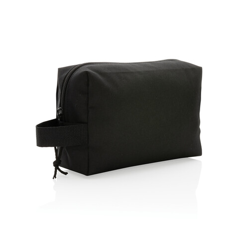 Impact AWARE™ Basic RPET Kulturtasche schwarz bedrucken, Art.-Nr. P820.761