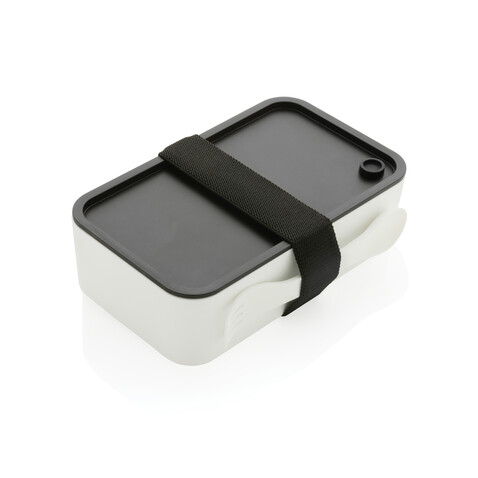 GRS RPP Lunchbox mit Göffel weiß bedrucken, Art.-Nr. P269.053