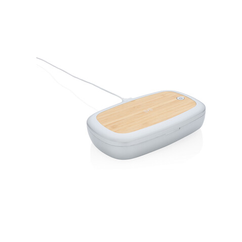 Rena UV-C Sterilisations-Box mit 5W Wireless Charger grau bedrucken, Art.-Nr. P301.132