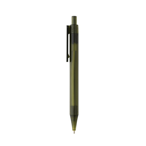 GRS rPET X8 transparenter Stift grün bedrucken, Art.-Nr. P611.077