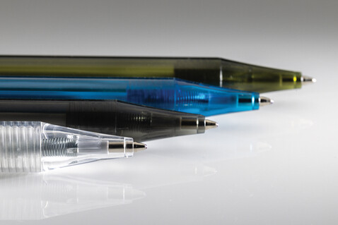 GRS rPET X8 transparenter Stift grün bedrucken, Art.-Nr. P611.077