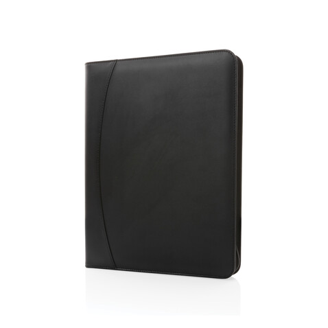 RCS rPU Deluxe Tech Portfolio mit Reißverschluss schwarz bedrucken, Art.-Nr. P774.401