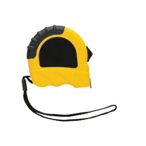 5m/19mm Maßband aus RCS recyceltem Kunststoff gelb, schwarz bedrucken, Art.-Nr. P112.116