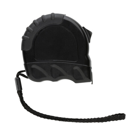 5m/19mm Maßband aus RCS recyceltem Kunststoff schwarz bedrucken, Art.-Nr. P112.111